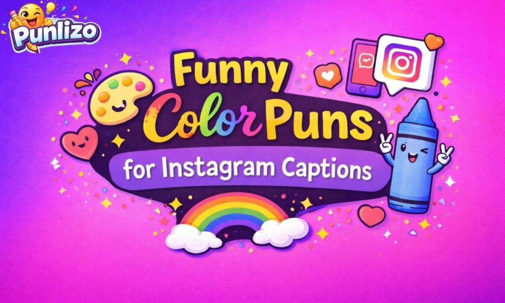 Funny Color Puns for Instagram Captions