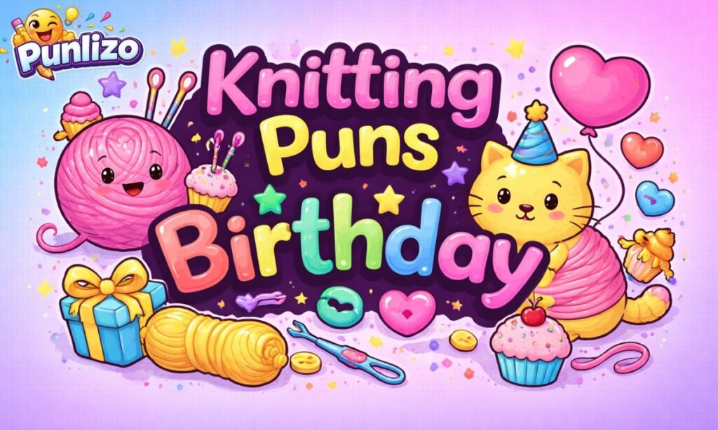 Knitting Puns Birthday