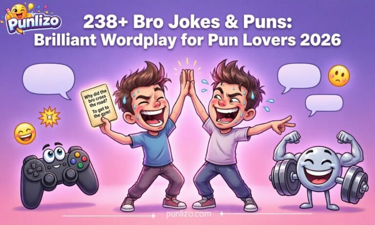 238+ Bro Jokes & Puns Brilliant Wordplay for Pun Lovers 2026