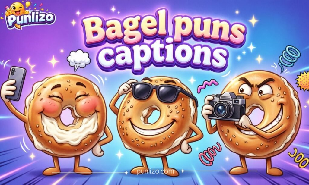 Bagel puns captions