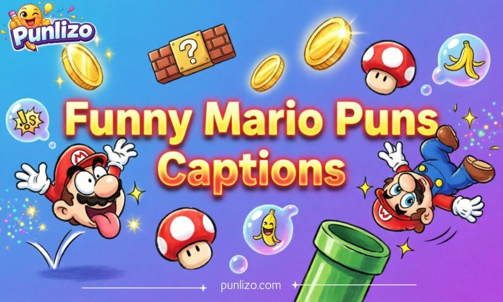 Funny Mario Puns Captions