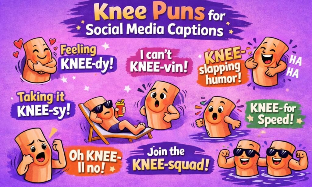 Knee Puns for Social Media Captions