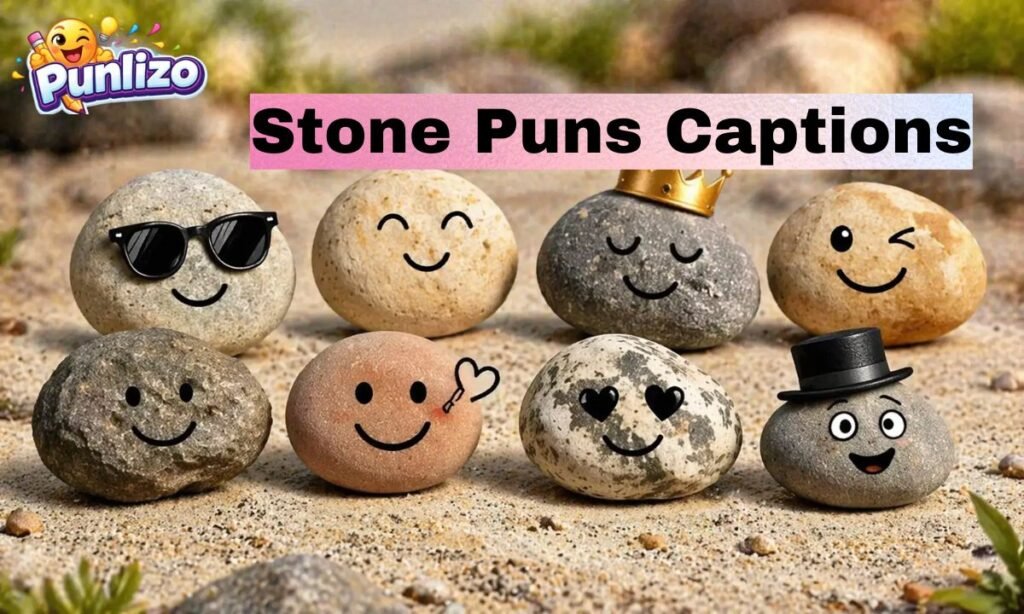 Stone Puns Captions