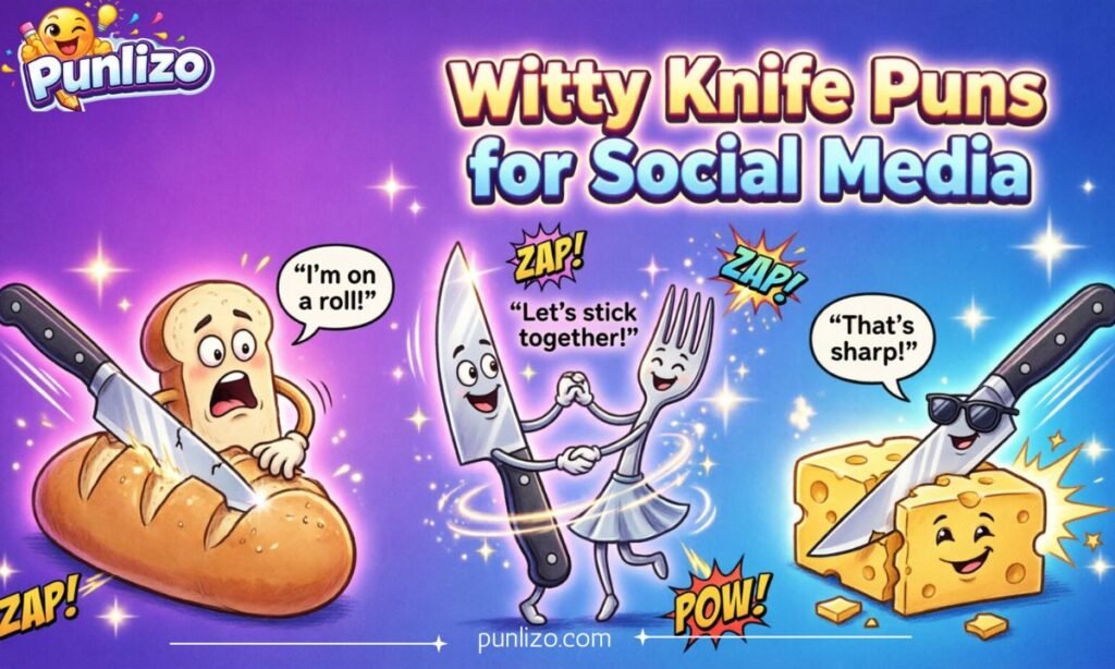 Witty Knife Puns for Social Media