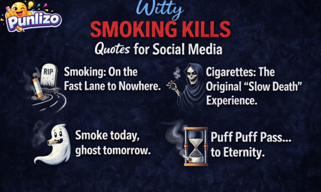 Witty Smoking Kills Quotes for Social Media