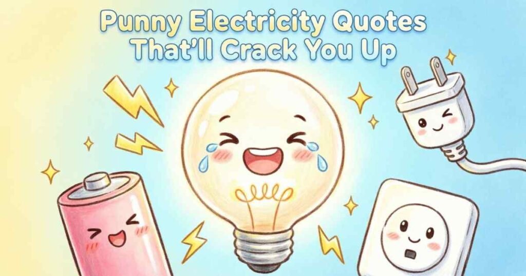 Punny Electricity Quotes That'll Crack You Up