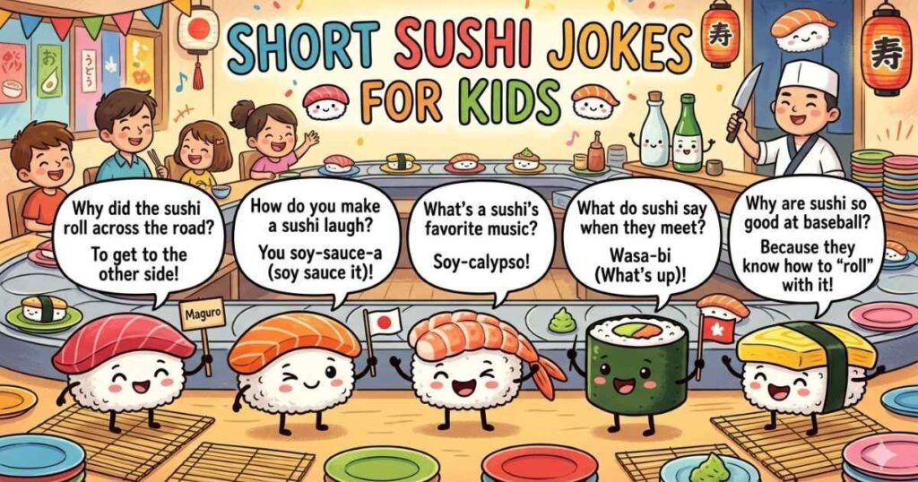 Short Sushi Jokes for Kids