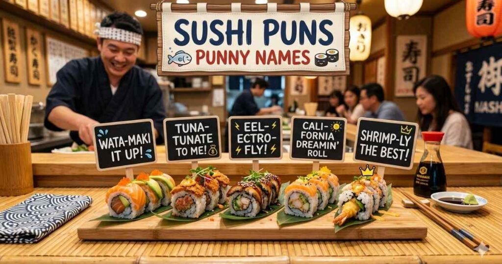 Sushi Puns Punny Names