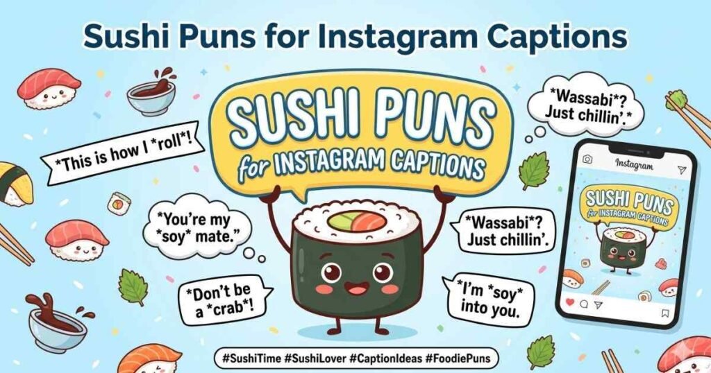 Sushi Puns for Instagram Captions